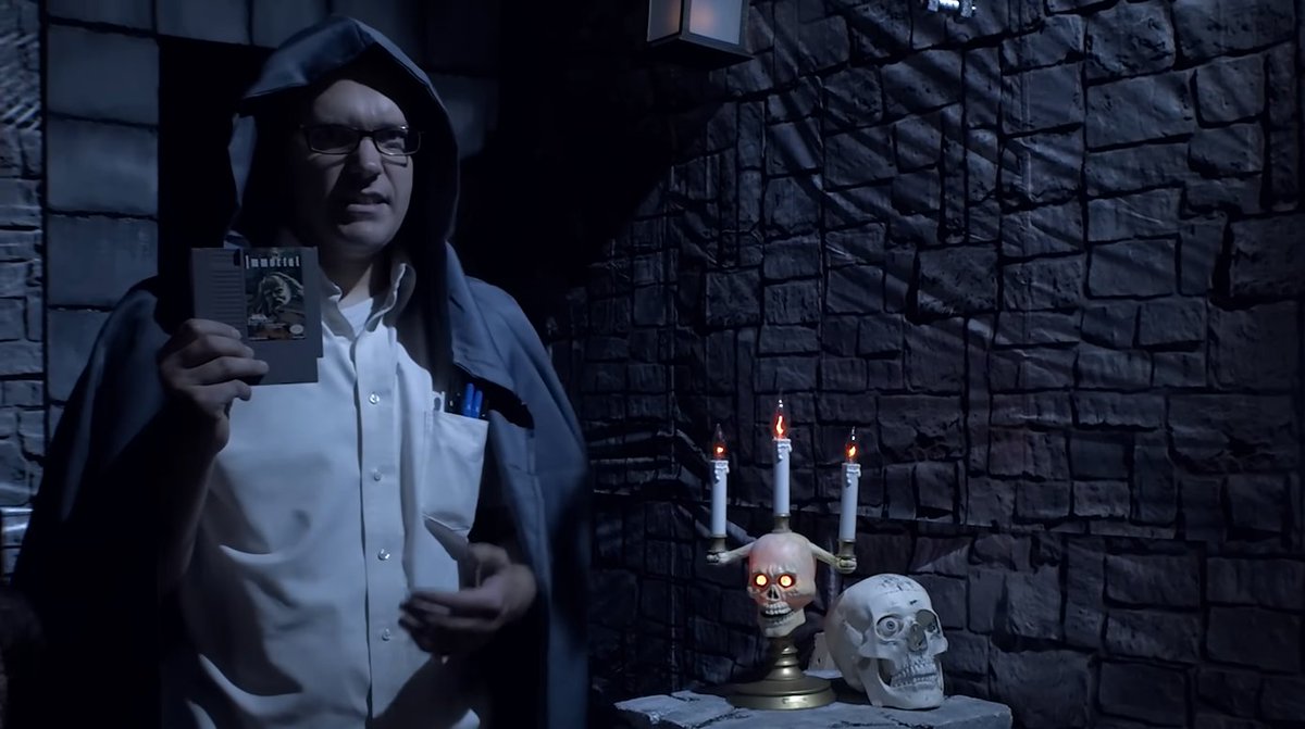 DailyAVGNQuotes's tweet image. "Anguish. Lament. Oh, how hath ye been cursed if thou hath playeth a game as archaically, diarrhetically shit-holic as 'The Immortal' on thy NES."
Episode 173: The Immortal