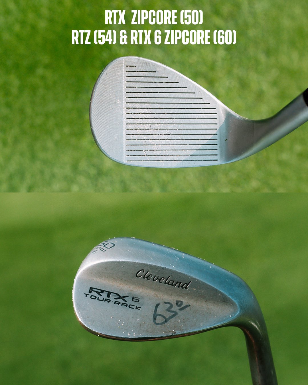 rockun Srixon ZX7 irons 3-PW/AW in force rust patina
