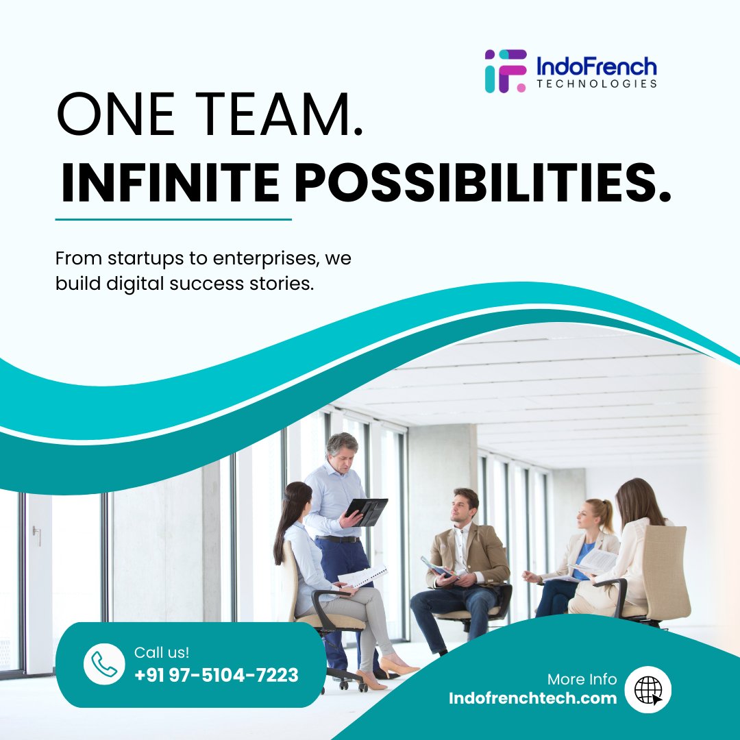 indofrenchtech's tweet image. One Team. Infinite Possibilities.

#WebDevelopmentTeam #AllInOneTech #IndofrenchTech