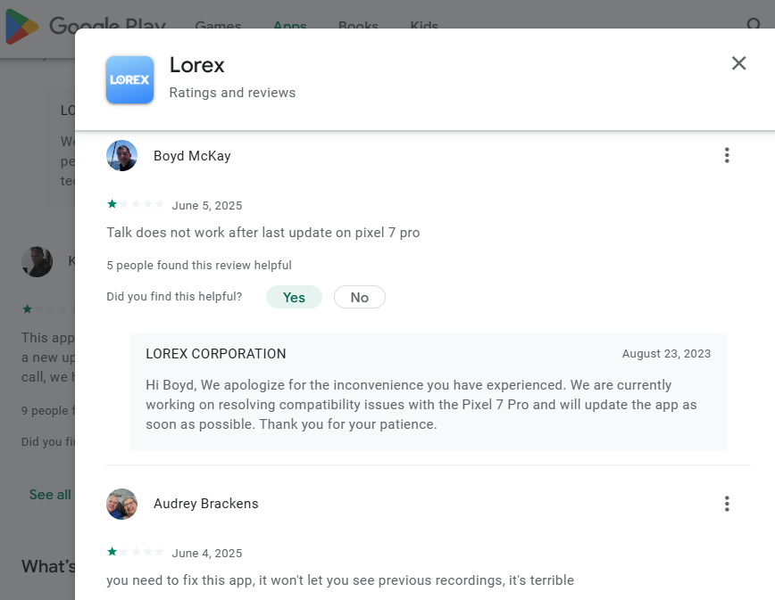 (Sucks-Lorex-Corp-Camera-Products => [1-star] Lorex-Corp belong to China)on GooglePlay-(Trash)-ALTM#{Evaluated=>Garbage} User-Sententia: {Sandy Studner- 8 May 2025- fix this app please!}👎(Finally=>Wicked-Lorex)#21258