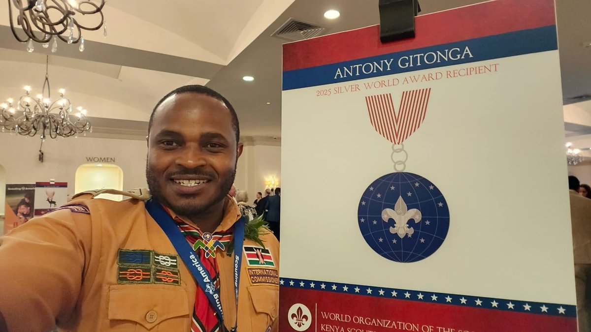 _Mu2025's tweet image. Before Antony Gitonga received global recognition, he had already earned the trust of teachers, parents, and students here at home. SILVER WORLD AWARD WINNER #OthayaWelcomesAntogito.