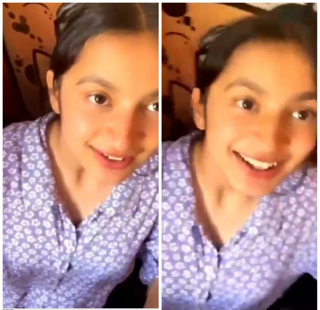 OMG 😳😱, She is so cute , but

Have you seen her video ?