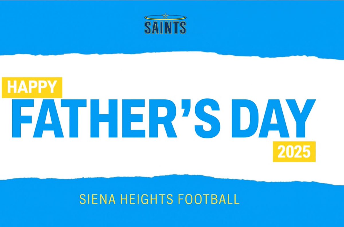 SienaHeightsFB's tweet image. Happy Father’s Day to all of our Saints Dads!
#ONE💛💙