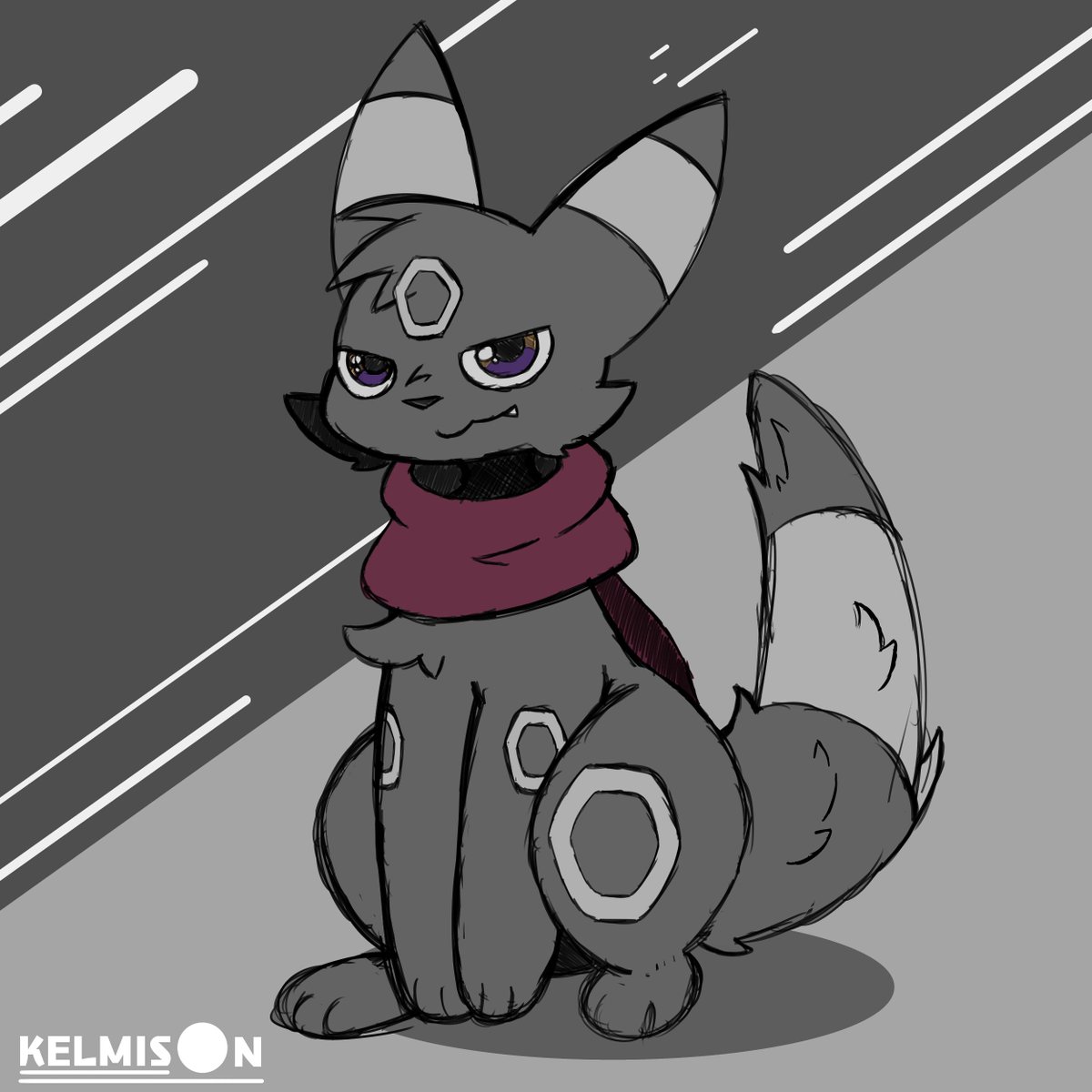 Kelmison115's tweet image. Kofi sketch for @SnowShadowsong 
Thank you so much 🐱🐱🐱