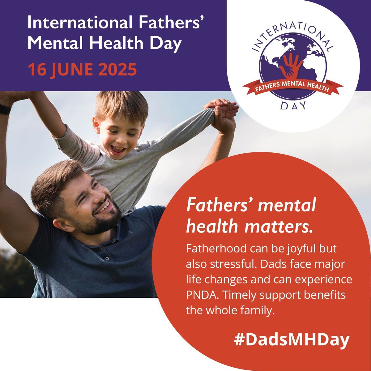 Australian Fatherhood Research Consortium (@ausfatherhood) on Twitter photo Today is International Fathers' Mental Health Day #IFMHD. The AFRC is delighted to partner with <a href="/MarkWilliamsFMH/">Fathers Mental Health UK</a> and <a href="/GidgetFndation/">Gidget Foundation</a> to promote awareness that fathers need support & access to healthcare, for their own mental health, as well as their families'. Today is International Fathers' Mental Health Day #IFMHD. The AFRC is delighted to partner with <a href="/MarkWilliamsFMH/">Fathers Mental Health UK</a> and <a href="/GidgetFndation/">Gidget Foundation</a> to promote awareness that fathers need support & access to healthcare, for their own mental health, as well as their families'.