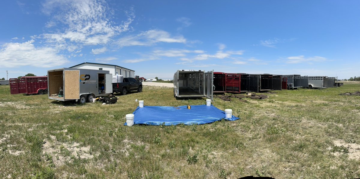 CPlamp's tweet photo. Productive weekend in Nebraska! 9 trailer floors installed for Seidel and Sons Trailer Sales. 

https://t.co/oOqxCiHc54

https://t.co/SMAOlWVsh8 https://t.co/MNadClZVMO