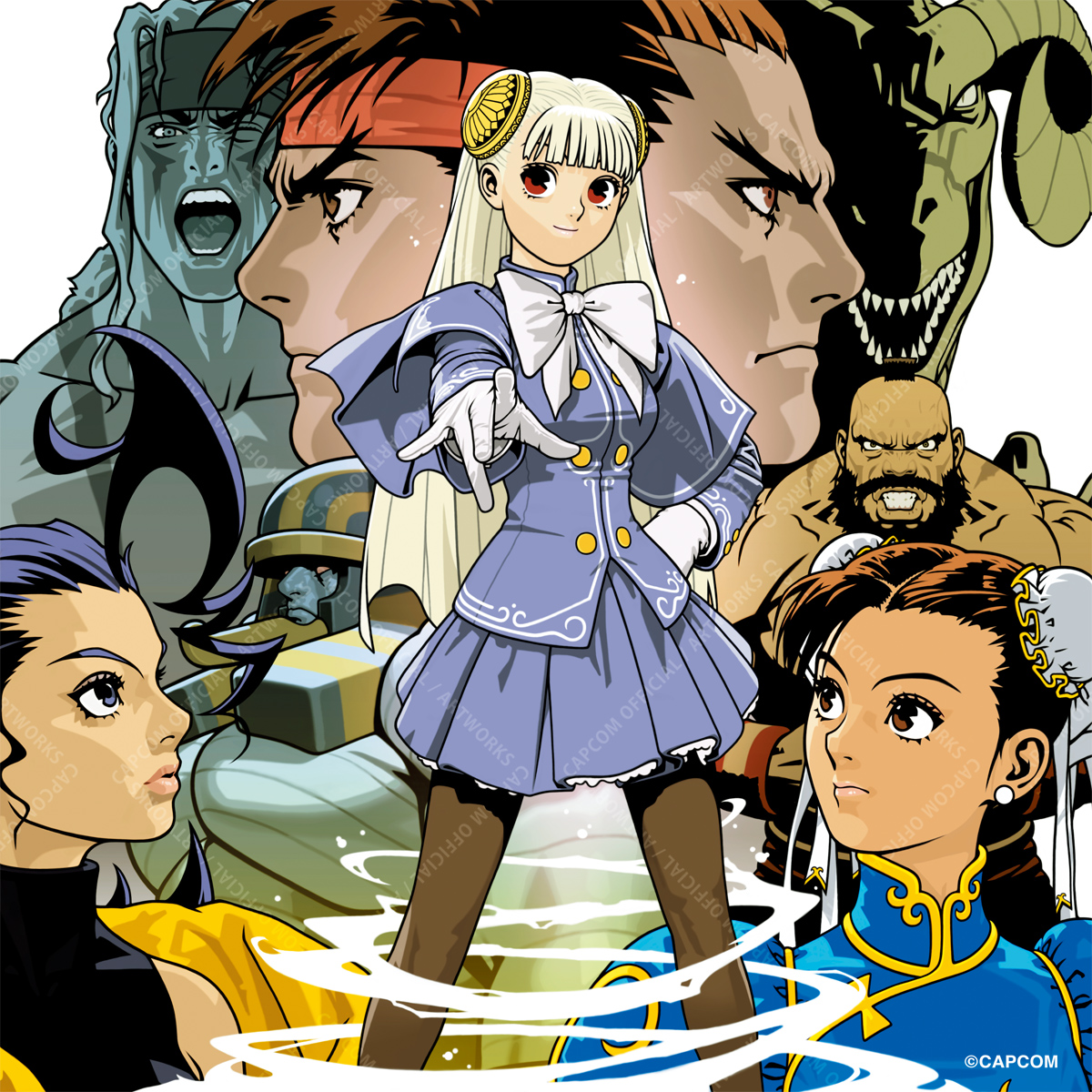 CAPCOM_AWT's tweet image. 本日の一枚。
20年前の2005年6月16日、Xbox『CAPCOM FIGHTING Jam』発売!
#カプコンアートワーク #CAPCOM #ARTWORK #ファイコレ2