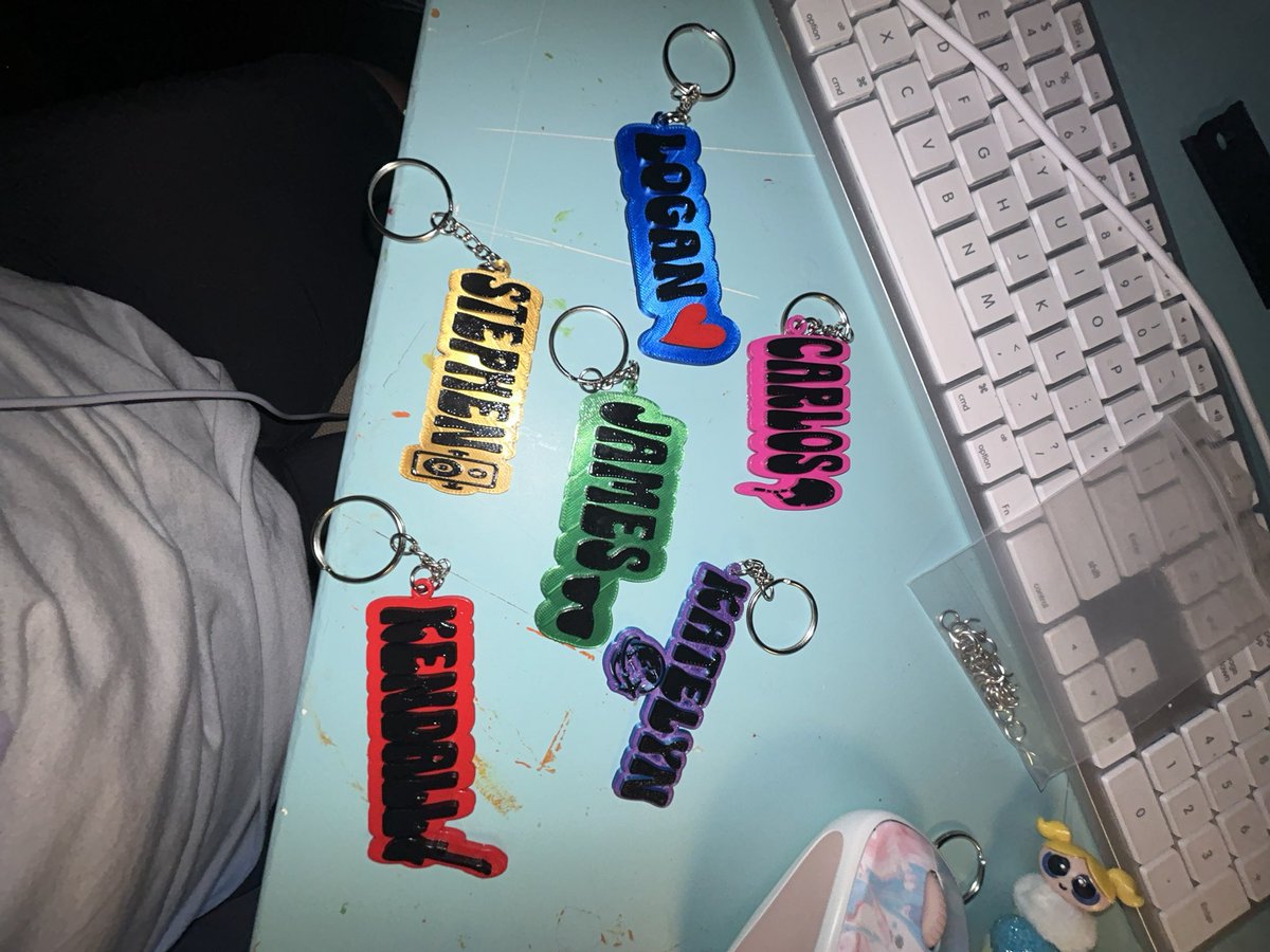 norabell56's tweet image. Made these custom BTR keychains for a fan 💖 I can make any name or theme—who’s next?! #customordersopen #keychainlover #handmadewithlove #smallbiztok #foryou”