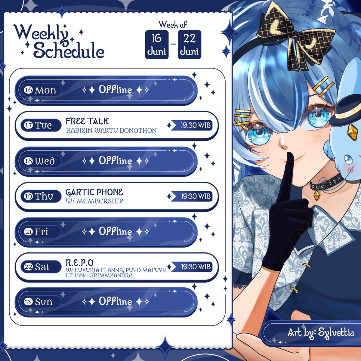 Schedule minggu ini >< dari 16 juni - 22 juni 2025 menurut kalian schedule minggu ini bagaimana? kalau mau ikut tinggal join membership tier 1 aja

#watanabeselena #selenashinylive