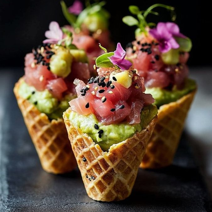 Tuna and Avocado Cups