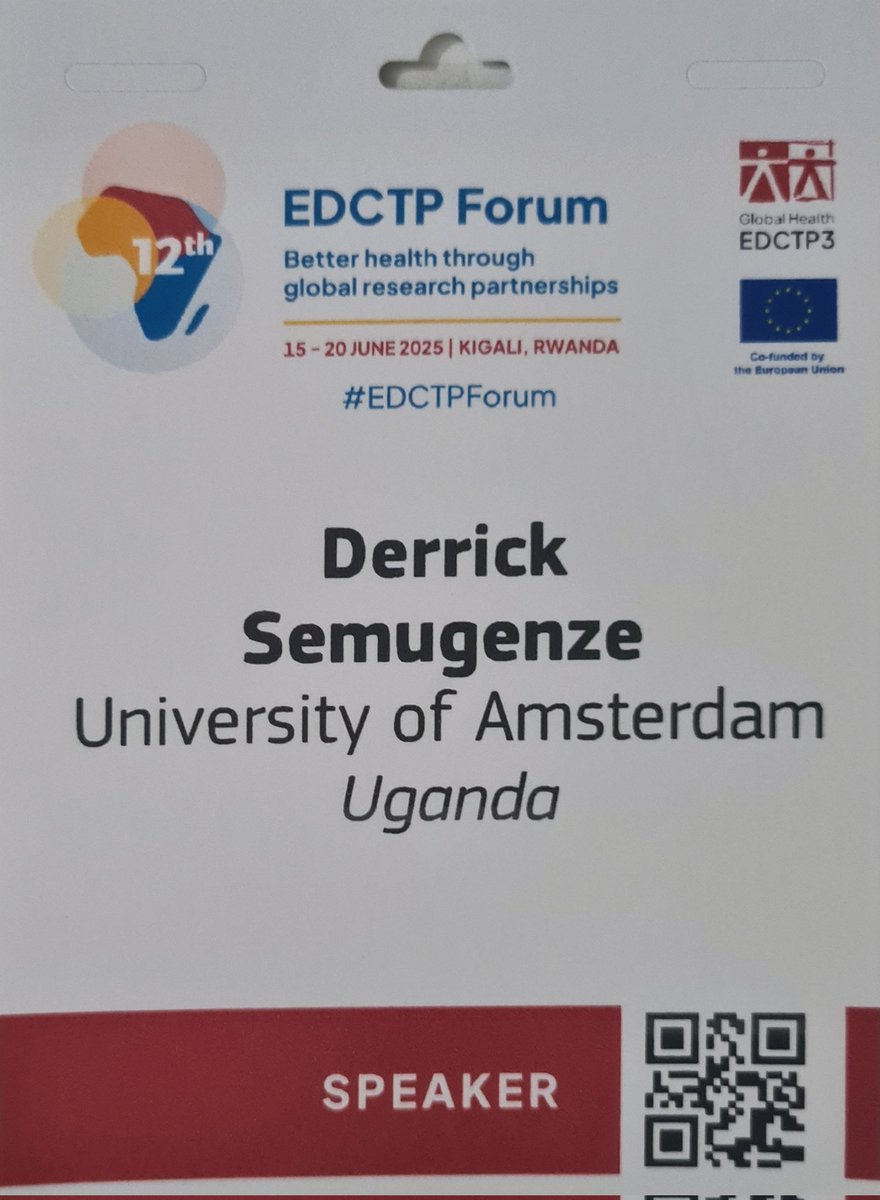 I will be presenting some of my PhD research results at the <a href="/EDCTP/">EDCTP</a> forum in Kigali. Grateful for <a href="/EDCTP3/">Global Health EDCTP3</a> for the support. <a href="/preFIT_/">PreFIT</a> <a href="/Stool4TB/">Stool4TB</a> 
#EDCTPForum