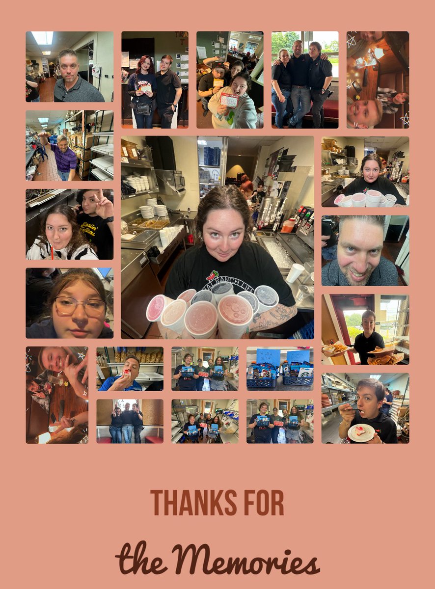 Brandon Laino (@brandonchilis) on Twitter photo So thankful for the friendships, memories, and all the support while I was here. You all made me feel like family, and I’ll always be grateful for that and all of you🥺 !! Excited for what’s next! 🌶️🌶️
#ChilisFam #YTC
<a href="/radiocuckoo/">Seth Gainer</a> <a href="/shChilihead07/">Shauna Hart</a> <a href="/harmony_ann0/">Harmony Gibbons</a> <a href="/jormessingerYTC/">Jordan</a> So thankful for the friendships, memories, and all the support while I was here. You all made me feel like family, and I’ll always be grateful for that and all of you🥺 !! Excited for what’s next! 🌶️🌶️
#ChilisFam #YTC
<a href="/radiocuckoo/">Seth Gainer</a> <a href="/shChilihead07/">Shauna Hart</a> <a href="/harmony_ann0/">Harmony Gibbons</a> <a href="/jormessingerYTC/">Jordan</a>