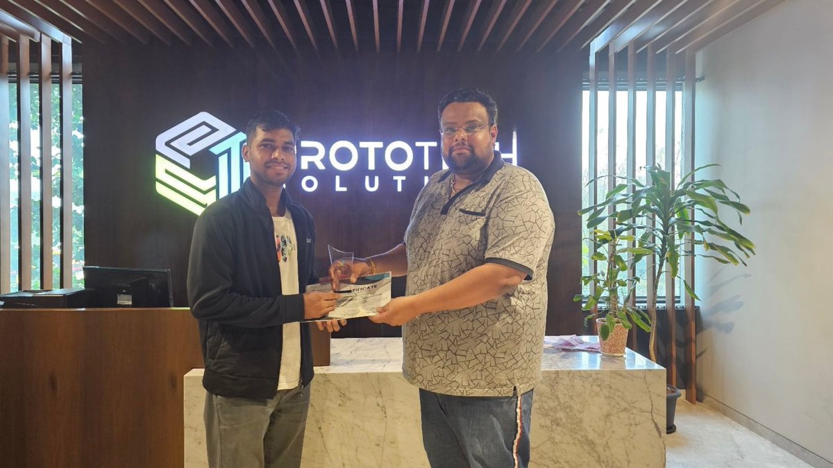 Big cheers to our Quarterly Awards Champions! 🏆
Your passion, perseverance, time management, and stellar performance continue to drive ProtoTech to new heights. #QuarterlyAwards #TeamExcellence #CelebrateSuccess #EmployeeRecognition #EmployeeAppreciation #ProtoTechSolutions