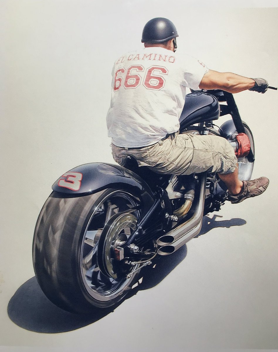 アナログイラスト。
良い季節なのでツーリングしたいけどバイクない。そもそも車もバイクも免許もってない。憧れる、ヘルメットの汗臭さ。←そこ？