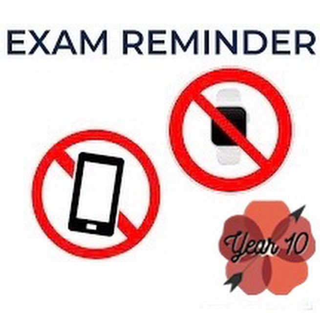 RoseberyYear10's tweet photo. A reminder that all bags, phones, watches etc should be left in your locker and not taken into the exam room for your mocks 🧡 https://t.co/qdpvSp7HQ1