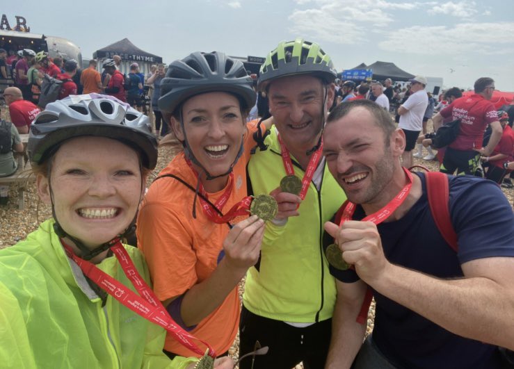 Massive congratulations to James, Edward, Tom, and Libby for completing the London to Brighton Cycle yesterday! What a monumental effort for The Holly Lodge Centre!

To donate:
justgiving.com/page/james-mid… 

They have reached 79% of their target goal, please help them reach 100!