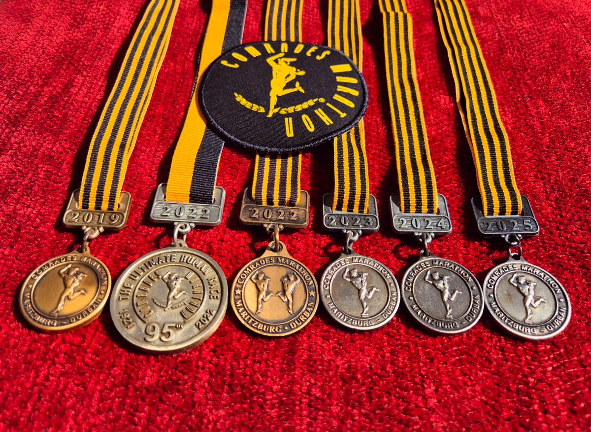5 Comrades Marathon medals, a lifetime of crazy adventures - who knew winning could be this wild!!!! #Small Small