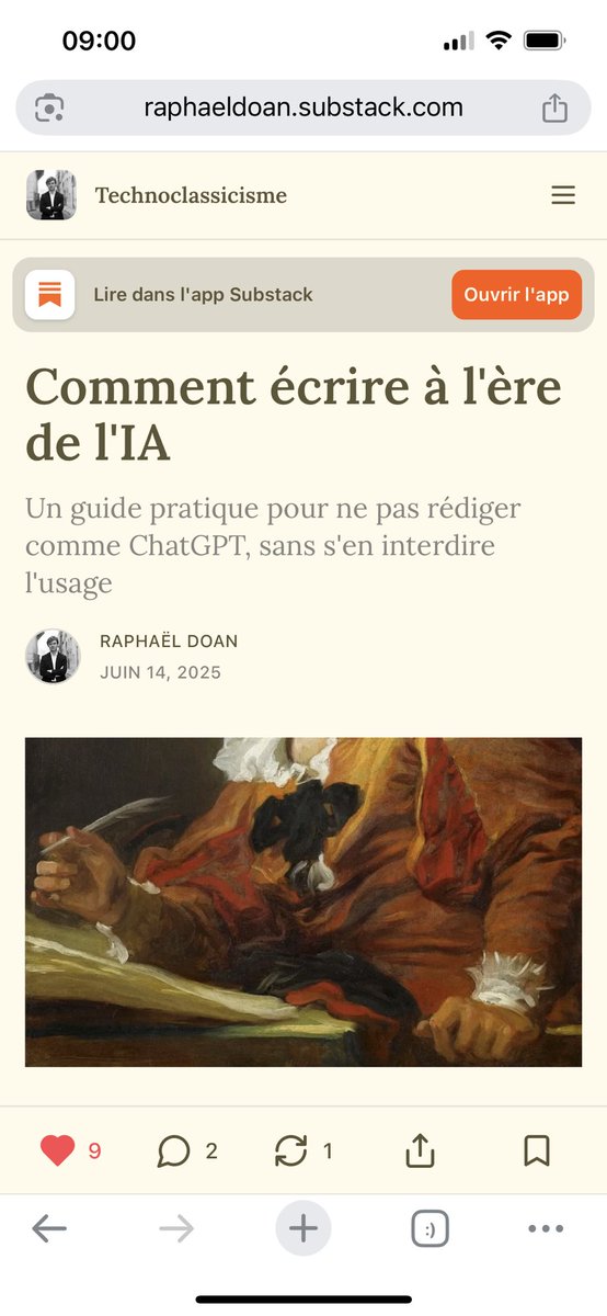 Jean-Baptiste Viet (@jeanviet) on Twitter photo De très bons conseils de <a href="/raphaeldoan/">Raphaël Doan</a> pour mieux utiliser les LLMs dans son processus d’écriture 👇
raphaeldoan.substack.com/p/comment-ecri… De très bons conseils de <a href="/raphaeldoan/">Raphaël Doan</a> pour mieux utiliser les LLMs dans son processus d’écriture 👇
raphaeldoan.substack.com/p/comment-ecri…
