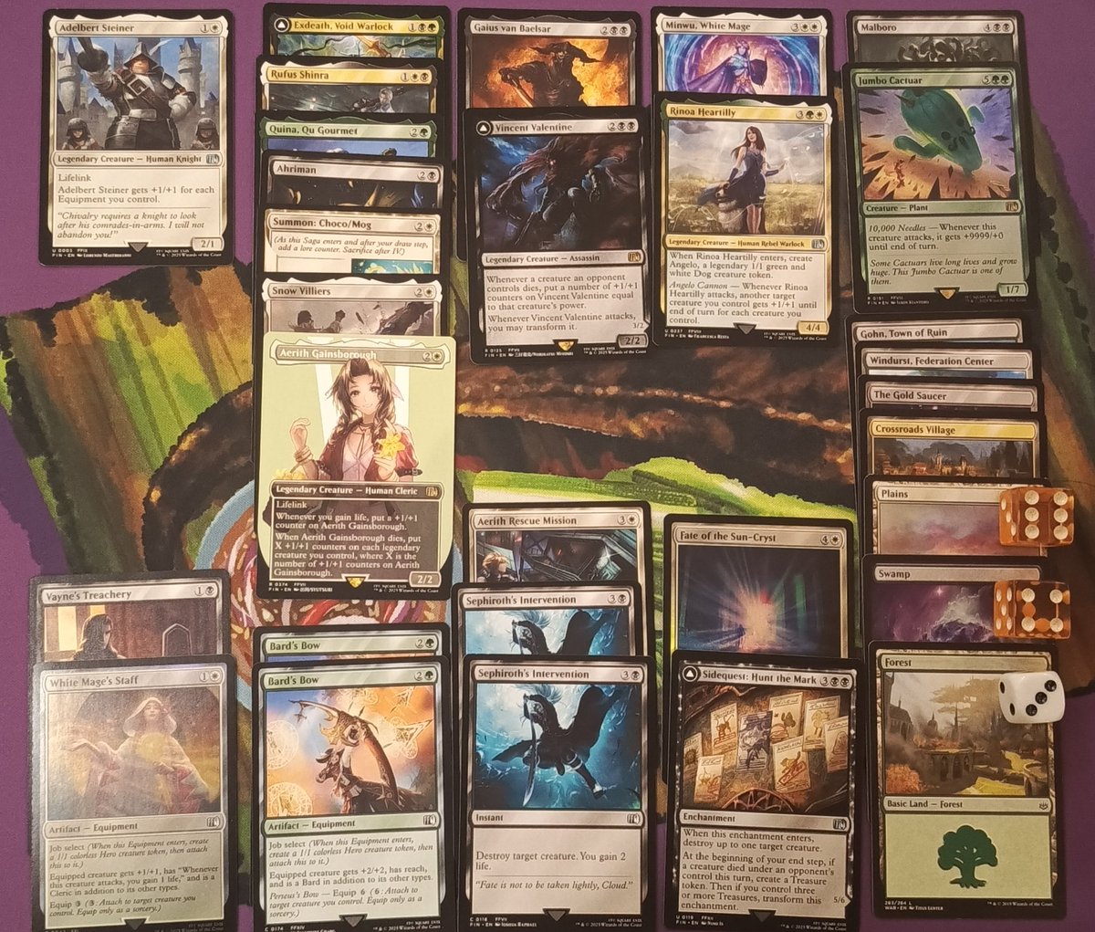 eloneth's tweet photo. Attended a sealed #MtGxFF event at Kinokuniya KLCC over the weekend. Went 3-0 with a pretty synergistic pile. https://t.co/crUeDpwivA