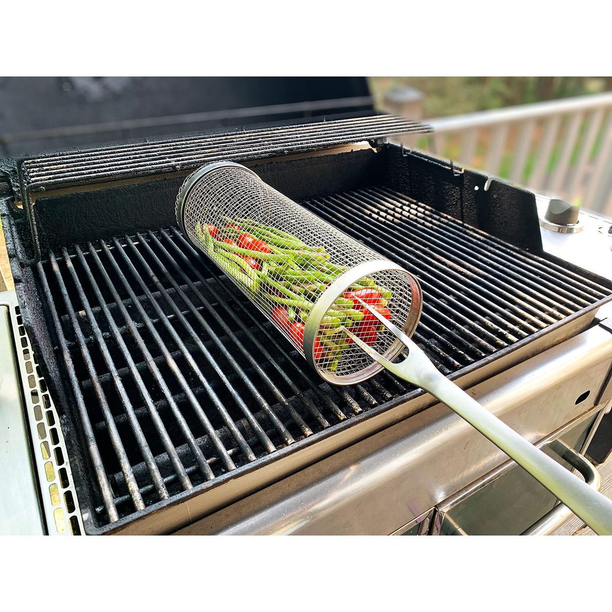 NikkiesKitchen's tweet photo. Rolling Grilling Basket - Round Stainless Steel BBQ Grill Mesh
https://t.co/cE3wqEOU7t
#RollingGrillBasket #BBQGrillBasket #GrillAccessories #OutdoorGrilling #GrillTool #RotatingGrillBasket #BBQEssentials #GrillVegetables #BarbecueGear #GrillingMadeEasy https://t.co/TlimqOYfza
