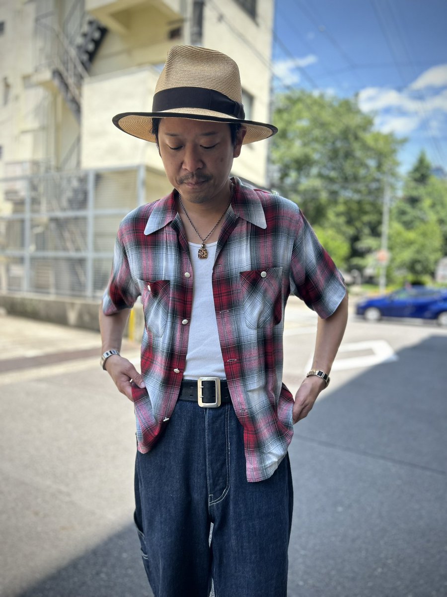 DryBones_Nagoya's tweet photo. #drybones #nagoya #vintagefashion #openshirt #ombre #checkshirt #50s #vintage #amekaji #ドライボーンズ #ヴィンテージファッション #オープンカラー #オンブレチェック #50年代 #1950年代 #ヴィンテージ #アメカジ https://t.co/93SlI2iJao