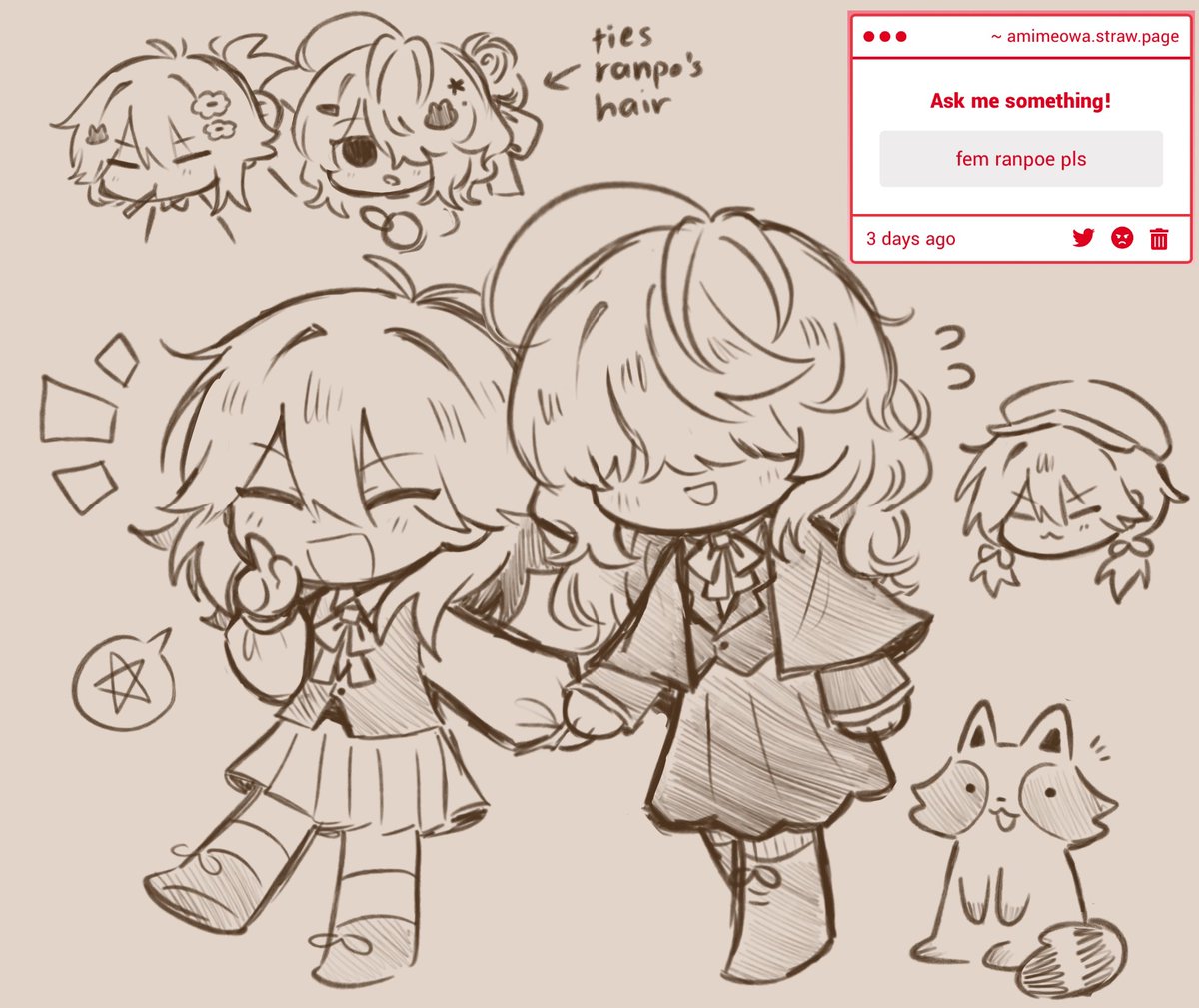 ive somehow never drawn fem ranpoe before so i hope this is up to standard 😰👍