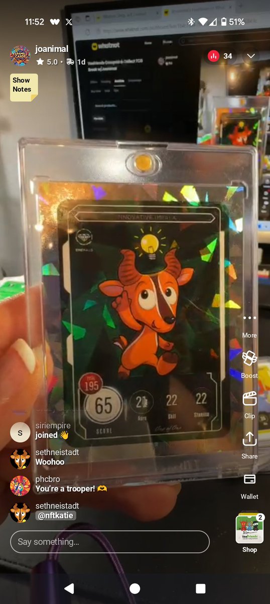 Unbelievable! After hitting the S2 1/1 Impala last night with <a href="/joanimal_1/">Joanimal</a>, I hit the Topps Manga 1/1 Impala with <a href="/Rbargainhunters/">Rene Nezhoda on A&E</a> tonight!! Woohoo!