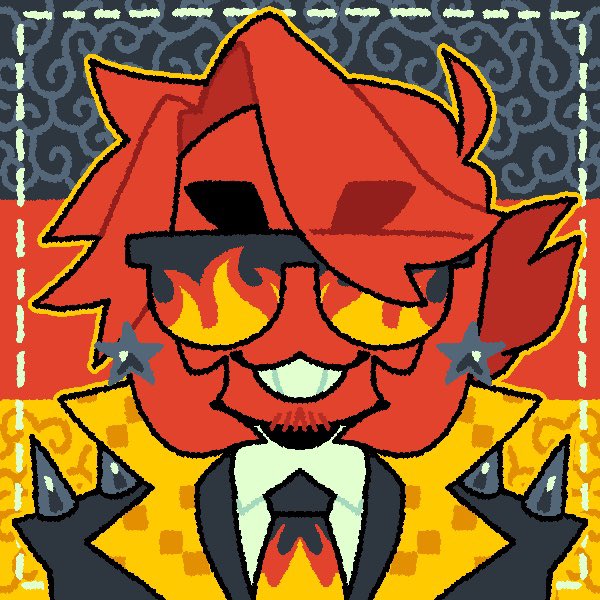 svnthsun's tweet image. Me if I was a [ HOT SHOT ] !!! #Addisona #deltarune playing with my self insert like toys and having fun.