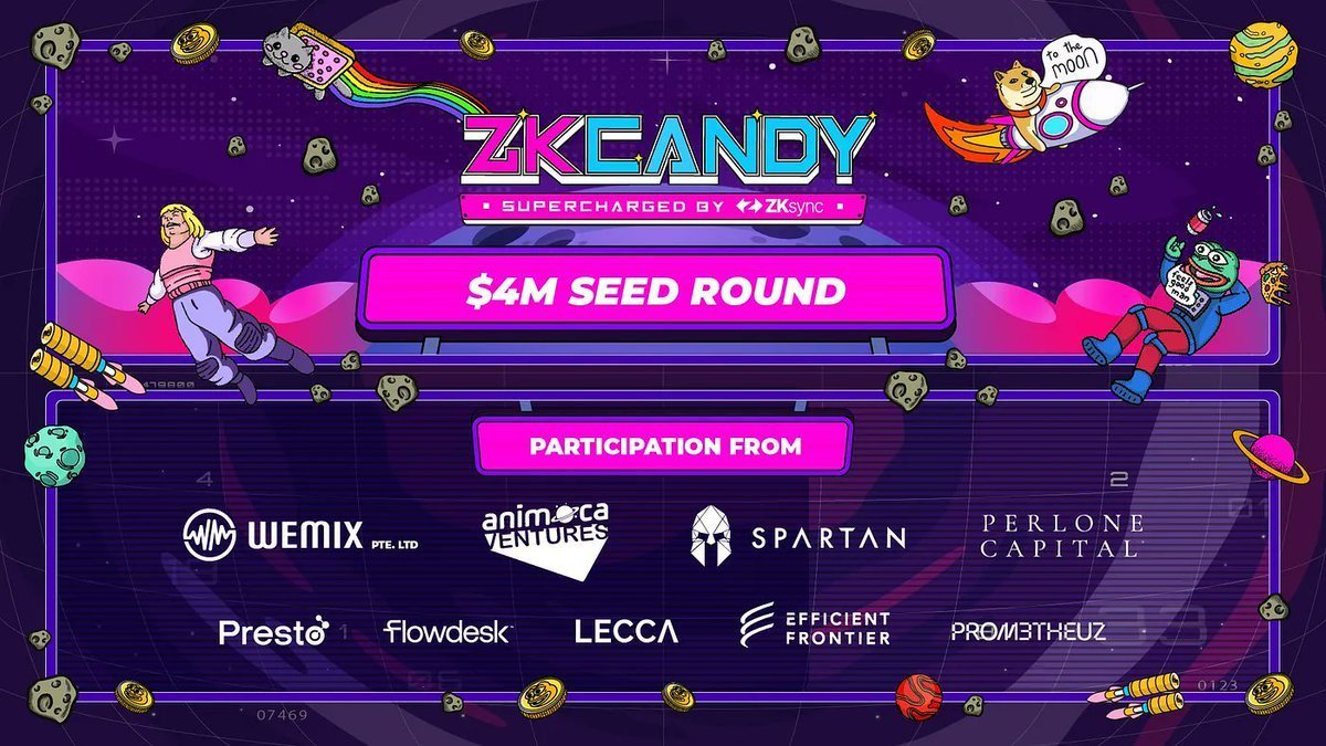 Chris (@chris_insights) on Twitter photo i heard that <a href="/ZKcandyHQ/">ZKcandy 🍬⛓️ - L2 Gaming ZK Chain</a> is live on mainnet and gonna be TGE soon???
$4m raised in seedround with notable <a href="/animocabrands/">Animoca Brands</a> and Wemix, Spartan
a network AI-driven gaming and entertainment powered by <a href="/zksync/">ZKsync (∎, ∆)</a> and <a href="/iCandyInteract/">iCandy Interactive Limited (ASX:ICI)</a>
go farm w me bros and sis?
<a href="/ni_celeb/">Ni</a>
<a href="/0xleegend/">Le ( revenge arc )</a> i heard that <a href="/ZKcandyHQ/">ZKcandy 🍬⛓️ - L2 Gaming ZK Chain</a> is live on mainnet and gonna be TGE soon???
$4m raised in seedround with notable <a href="/animocabrands/">Animoca Brands</a> and Wemix, Spartan
a network AI-driven gaming and entertainment powered by <a href="/zksync/">ZKsync (∎, ∆)</a> and <a href="/iCandyInteract/">iCandy Interactive Limited (ASX:ICI)</a>
go farm w me bros and sis?
<a href="/ni_celeb/">Ni</a>
<a href="/0xleegend/">Le ( revenge arc )</a>