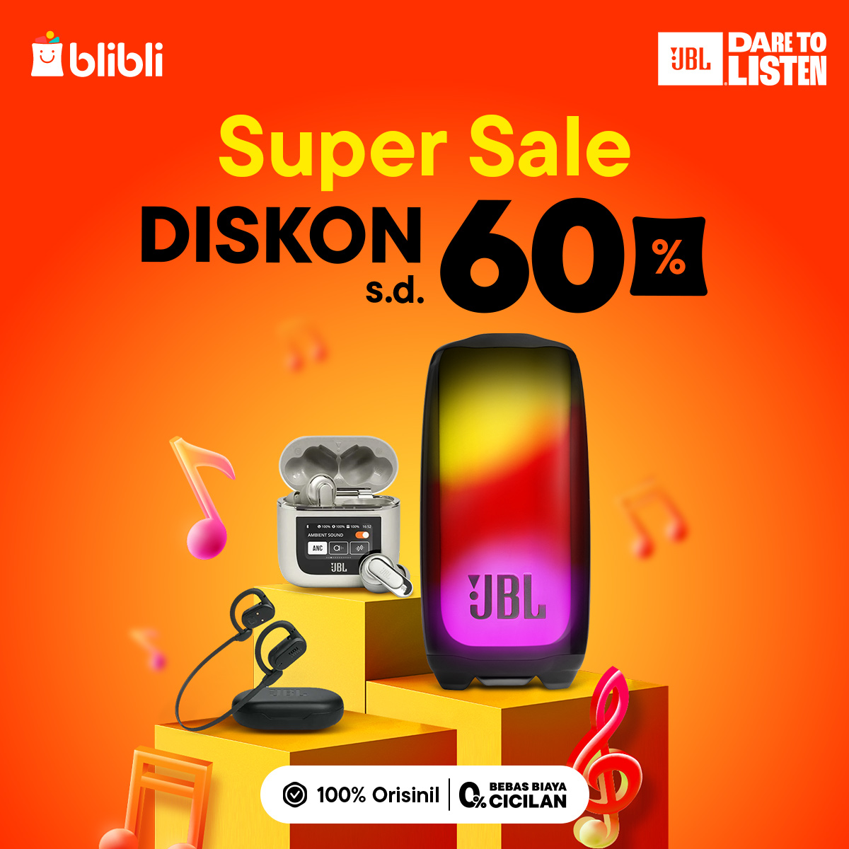 Ada yang mau 100 ribu?! ✨𝑵𝑲𝑲𝑪𝑯𝑰 📷
yuk, Nanti Kita Kasih Cepek Hari Ini!

• Quote Tweet 1 grup musik kesukaanmu tanpa menyebut nama grup nya!
• FOLLOW <a href="/bliblidotcom/">Blibli</a>
+ RT LIKE tweet ini
• Pemenang acak

Cek link ini utk dapetin promonya📷 👇
blibli.onelink.me/aFLN/jbl
