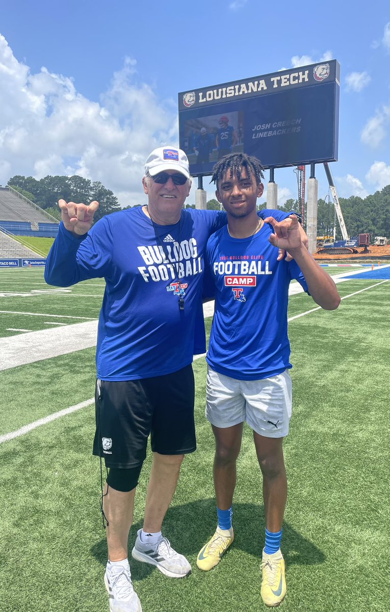 Ryman71234 (@ryman71234) on Twitter photo Thanks <a href="/LaTechSharp/">Dan Sharp</a> and <a href="/coach_jaygaff/">Jay Gafford</a> for a great camp yesterday <a href="/LATechFB/">LA Tech Football 🏈</a> ! <a href="/Youngbullz22/">#YoungBullz Training & Recruitment</a> <a href="/JasonDuhe/">Jason Duhe'</a> <a href="/4thDownU/">4th Down University™️</a> <a href="/LASpecialTeams/">Louisiana Special Teams</a> <a href="/UnionParishFB/">Union Parish | Football | Recruiting</a> Thanks <a href="/LaTechSharp/">Dan Sharp</a> and <a href="/coach_jaygaff/">Jay Gafford</a> for a great camp yesterday <a href="/LATechFB/">LA Tech Football 🏈</a> ! <a href="/Youngbullz22/">#YoungBullz Training & Recruitment</a> <a href="/JasonDuhe/">Jason Duhe'</a> <a href="/4thDownU/">4th Down University™️</a> <a href="/LASpecialTeams/">Louisiana Special Teams</a> <a href="/UnionParishFB/">Union Parish | Football | Recruiting</a>