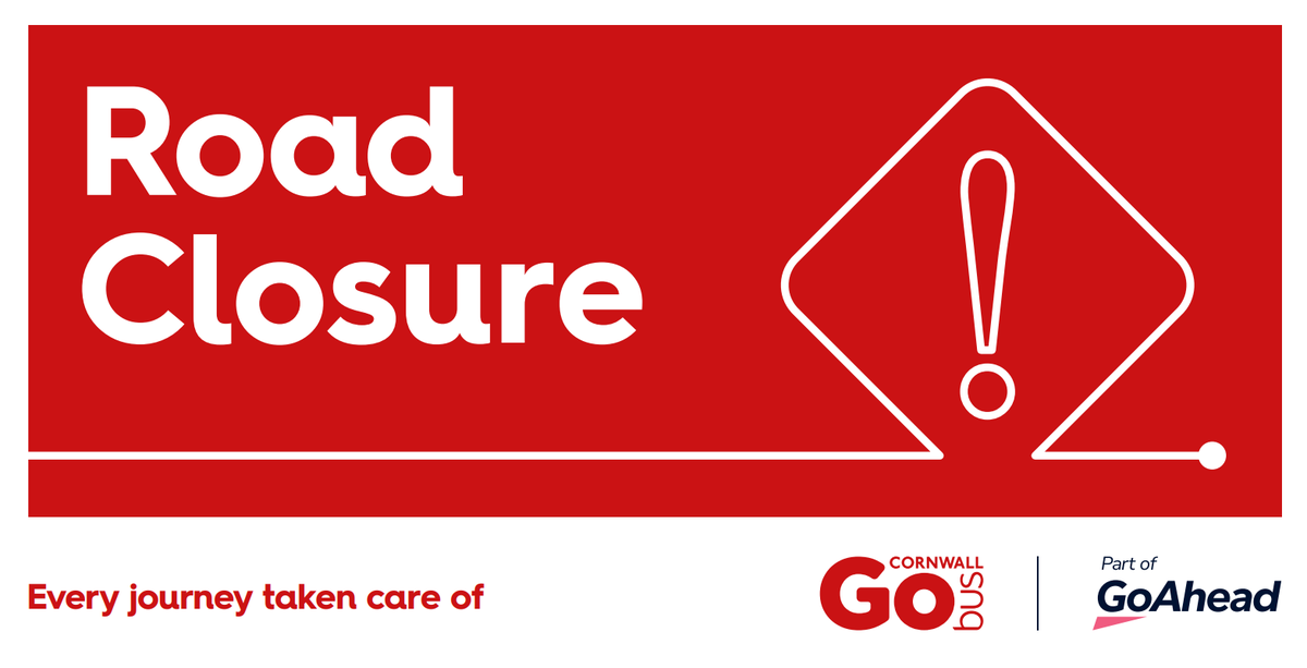 GoCornwallBuses's tweet photo. #GCB30 #GCB31 #GCB23 #GCB28 #GCB428 09:30 - 16:00 During this closure buses will diver via Eliot Road, Polkyth Road and in to the station. The diversion same in reverse. We apologise for the inconvenience caused. https://t.co/f2yuDnsskM