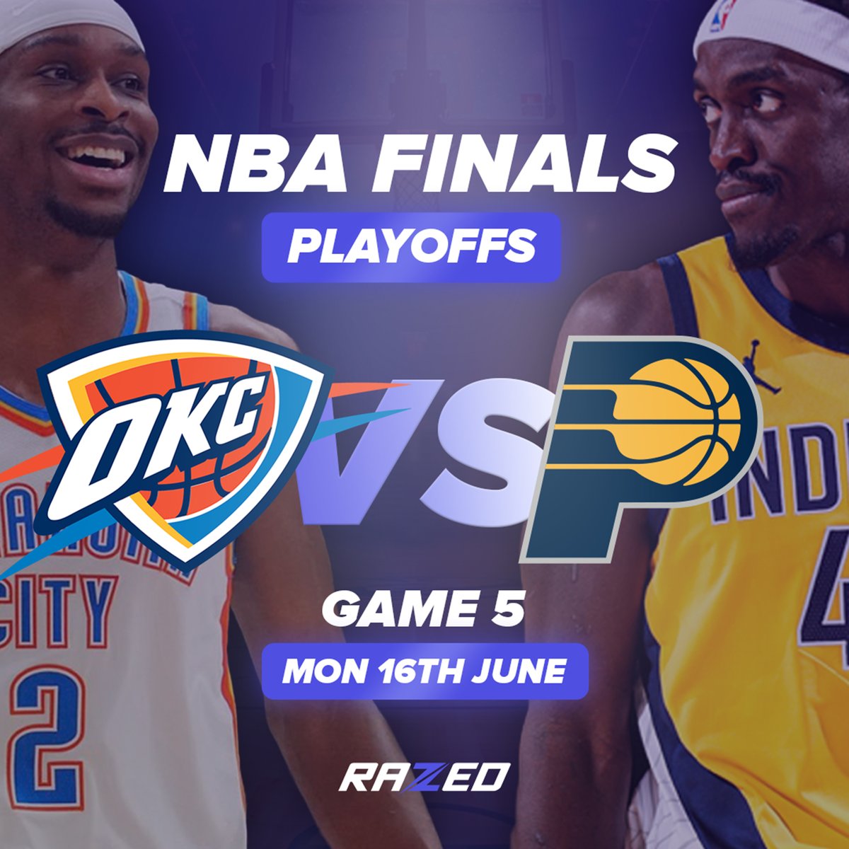 🔥 GAME 5 HEAT CHECK! 🔥

OKC or Pacers... who’s putting up the most points?

$25 cash for 3 lucky winners who guess right!

Comment your top scorer now 💸
#OKC #IndianaPacers #NBAFinals