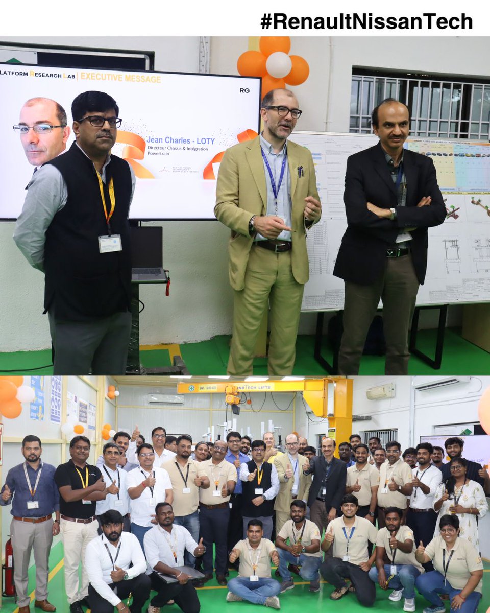 officialRNTBCI's tweet photo. We’re excited to announce the inauguration of the Platform Research lab at Renault Nissan Tech's Garage at SP Koil.
#PlatformResearchLab #InnovationAtWork #EngineeringExcellence #RenaultNissanTech #AutomotiveInnovation #RNDLeadership #FutureOfMobility #TechDriven #SPKoil https://t.co/XVNWwPSb7I