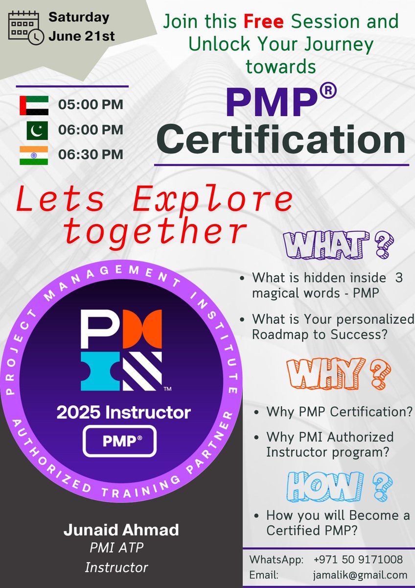 junaidahmad's tweet photo. Fo registration #PMP
#pmpcertification #projectmanagement

https://t.co/i5DXJzvmeq https://t.co/IJ8ayUT6VH