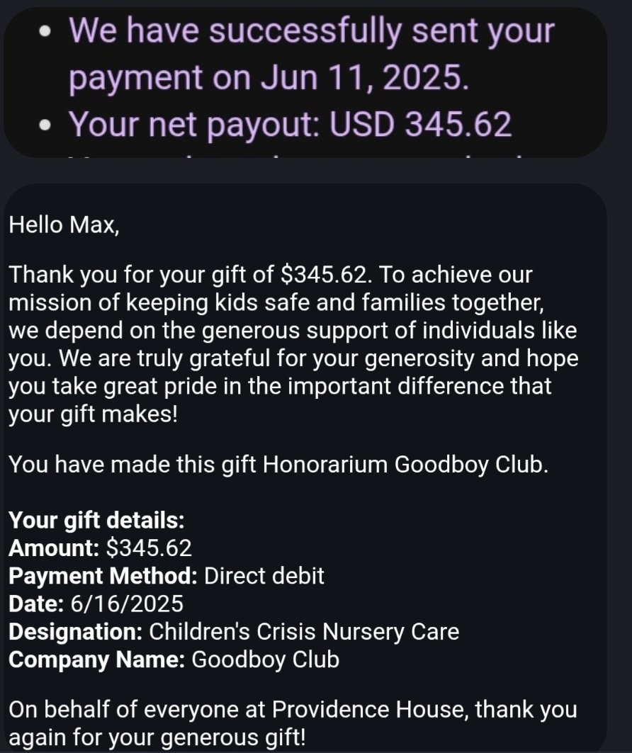 another month another charity rip