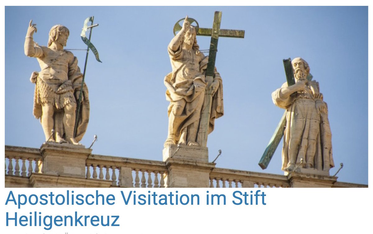 Es ist gut, dass da mal etwas genauer hingeschaut wird.

Gerüchte über spirituellen Missbrauch und rechtsradikale Tendenzen gibt es ja schon länger.

#Österreich #Heiligenkreuz #Wien #Zisterzienser #ApostolischeVisitation #Kurie #Vatikan #Rom #Papst #LeoXIV #Gerüchte #Missbrauch