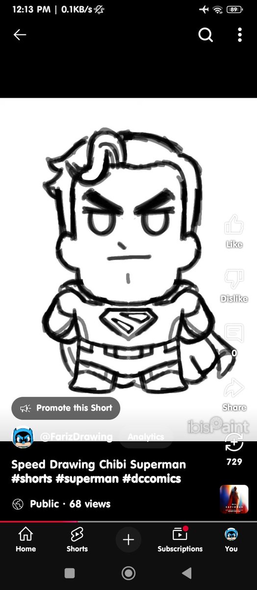 Check out my speed drawing Chibi Superman sfl.gl/dV1np