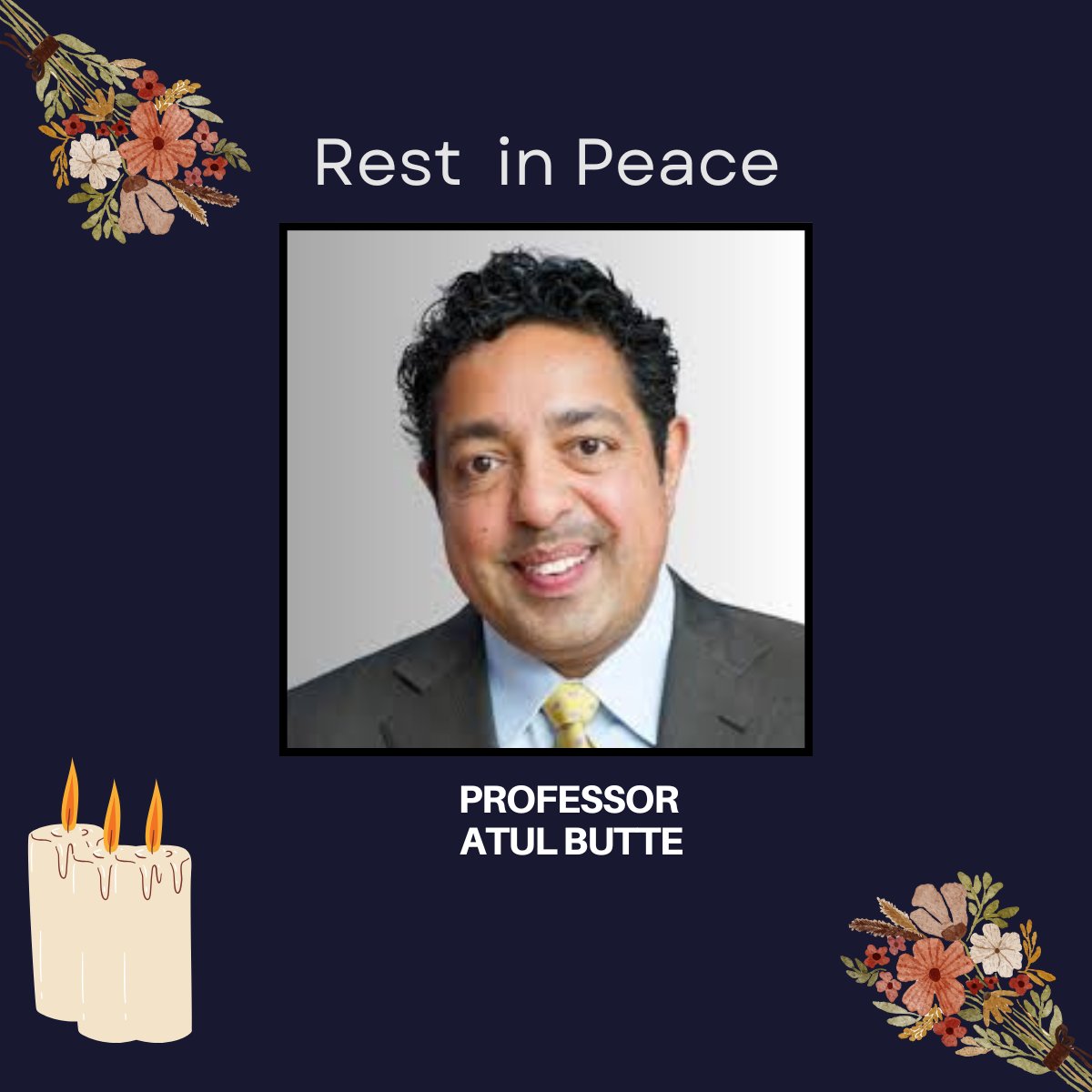 KCDH_A's tweet image. Deeply saddened by the passing of Prof. @atulbutte Butte — renowned scientist, clinician & KCDH-A Advisory Board member. His innovations & passionate promotion of open science leave a profound mark on biomedicine.
Our thoughts are with his family & all whose lives he touched.