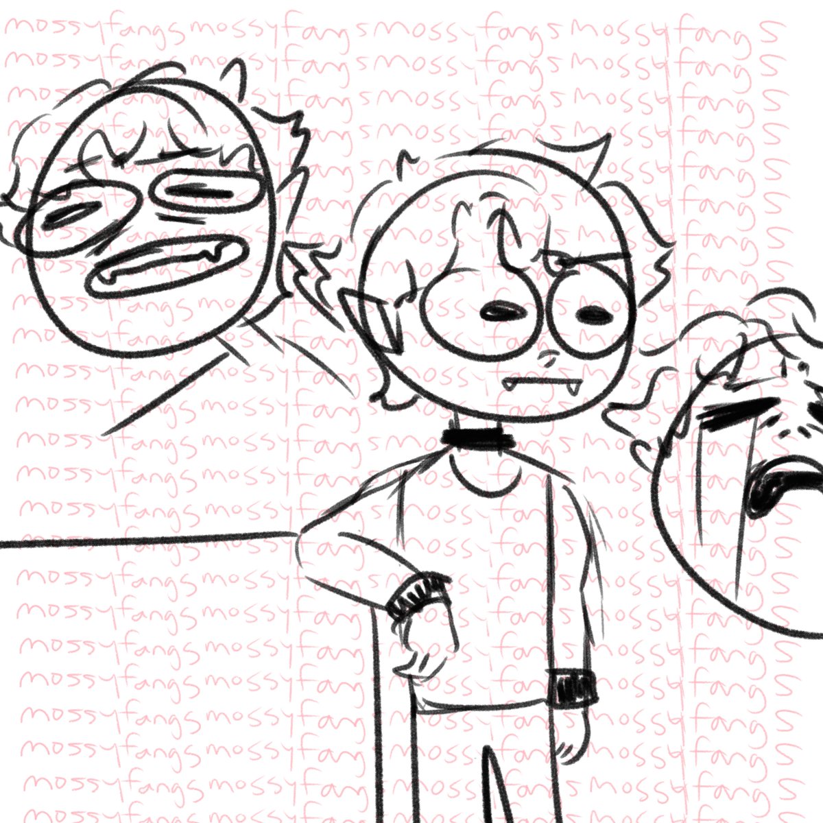 mossyfangs's tweet photo. bonus doodles https://t.co/zH0spLEKP5