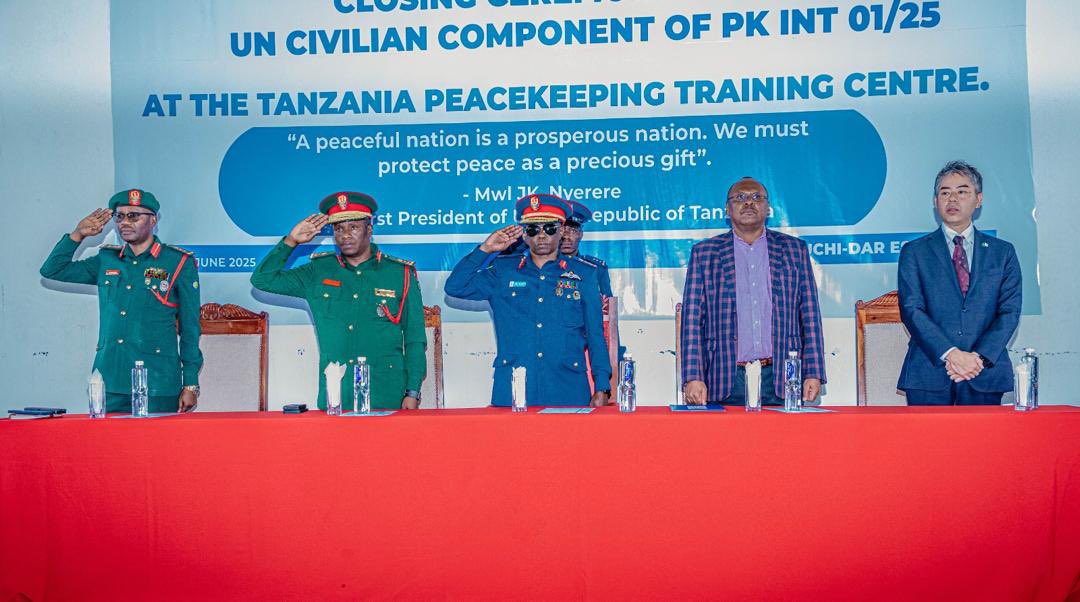 undptz's tweet image. Milestone achieved! 
@undptz marked the successful closing of the first-ever United Nations Civilian Peacekeeping Course at Tanzania Peacekeeping Training Centre (TPTC). 
A big step toward inclusive, multidimensional peacekeeping.
#Peacebuilding #TPTC