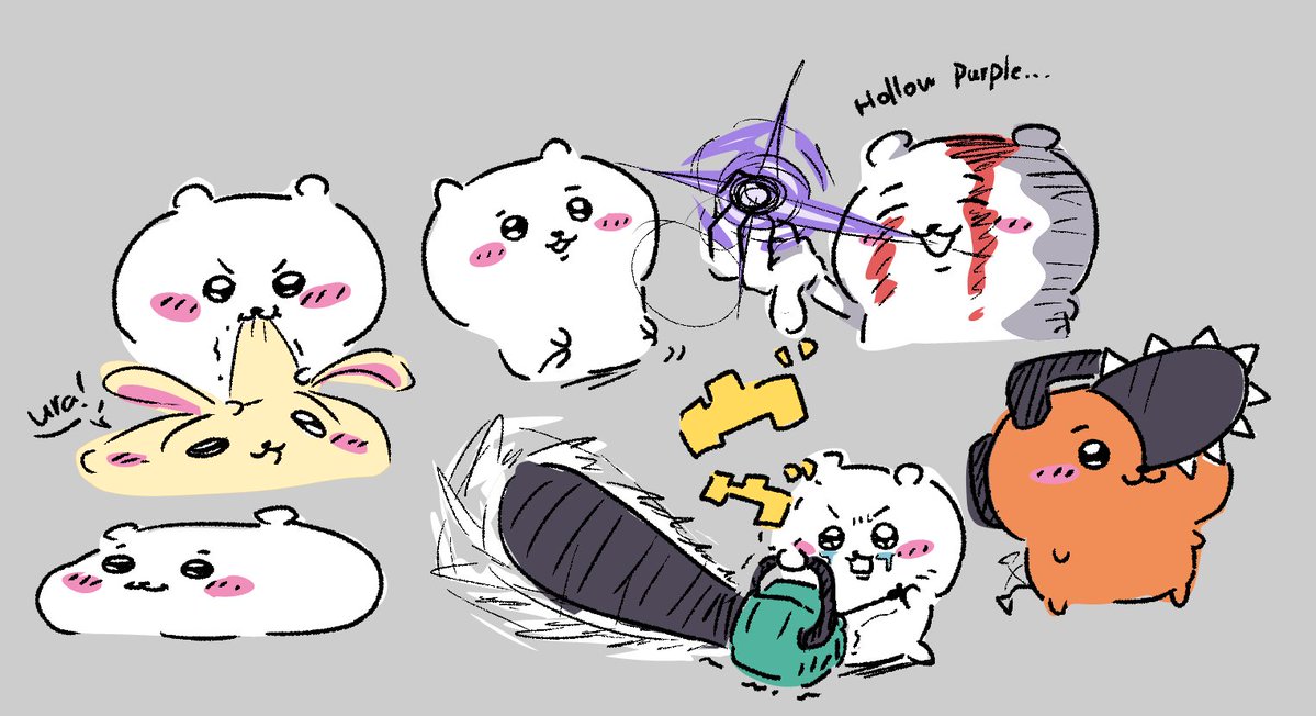 Jam91Strawberry's tweet image. #chiikawa doodles