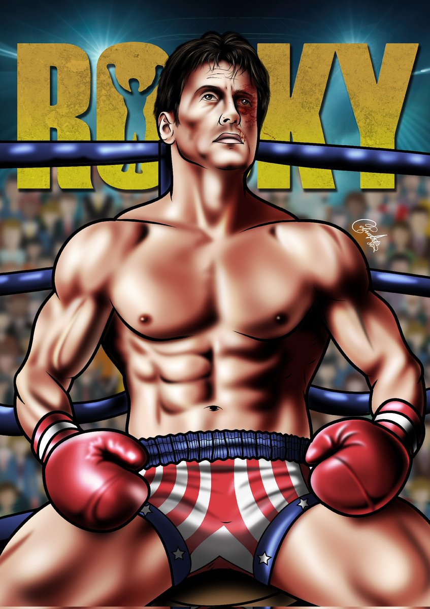 Arts84Cobra's tweet photo. #ROCKY will always be one of my favourite @TheSlyStallone #movies of all times. 
It's a shame we don't get more #Inspiring movies like that any more.

To download the #artwork go to:
https://t.co/X1r2kLmRd3 https://t.co/tMYa9FBINc