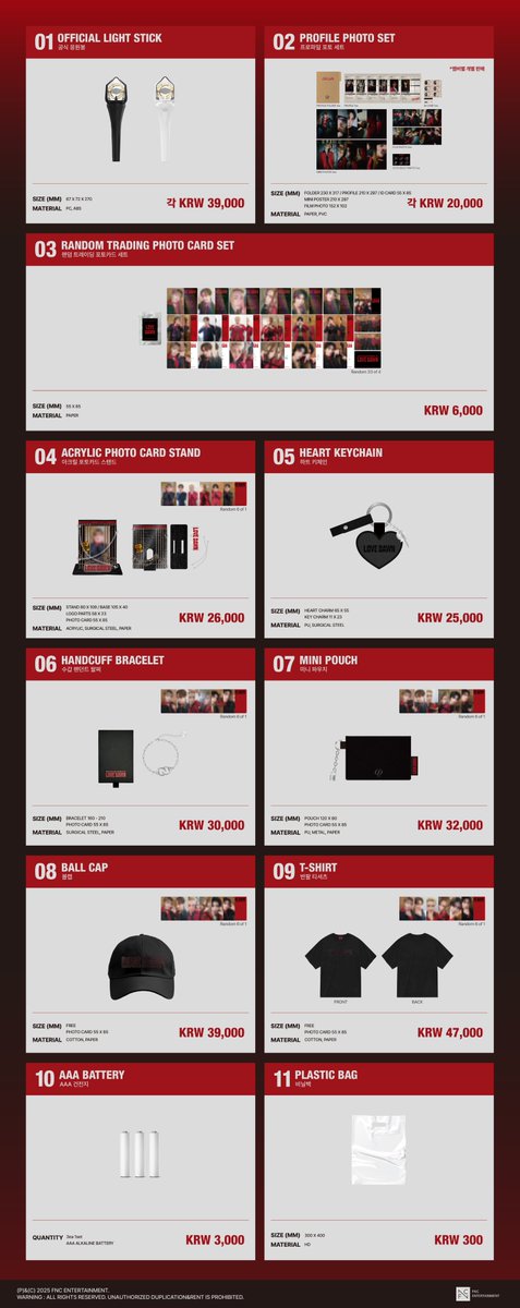 Notice] 2025 SF9 LIVE FANTASY #5 LOVE DAWN OFFICIAL MD 현장 판매