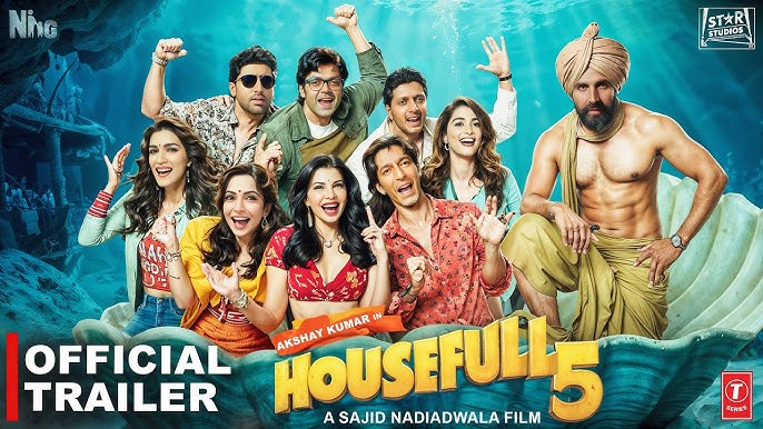 #Housefull5 is a crazy entertainer packed with silly comedy &amp; loud moments. Good performances save the day, but with average direction &amp; a stale, predictable screenplay, it’s best enjoyed on the small screen—not worth a trip to the big one. #Housefull5Review