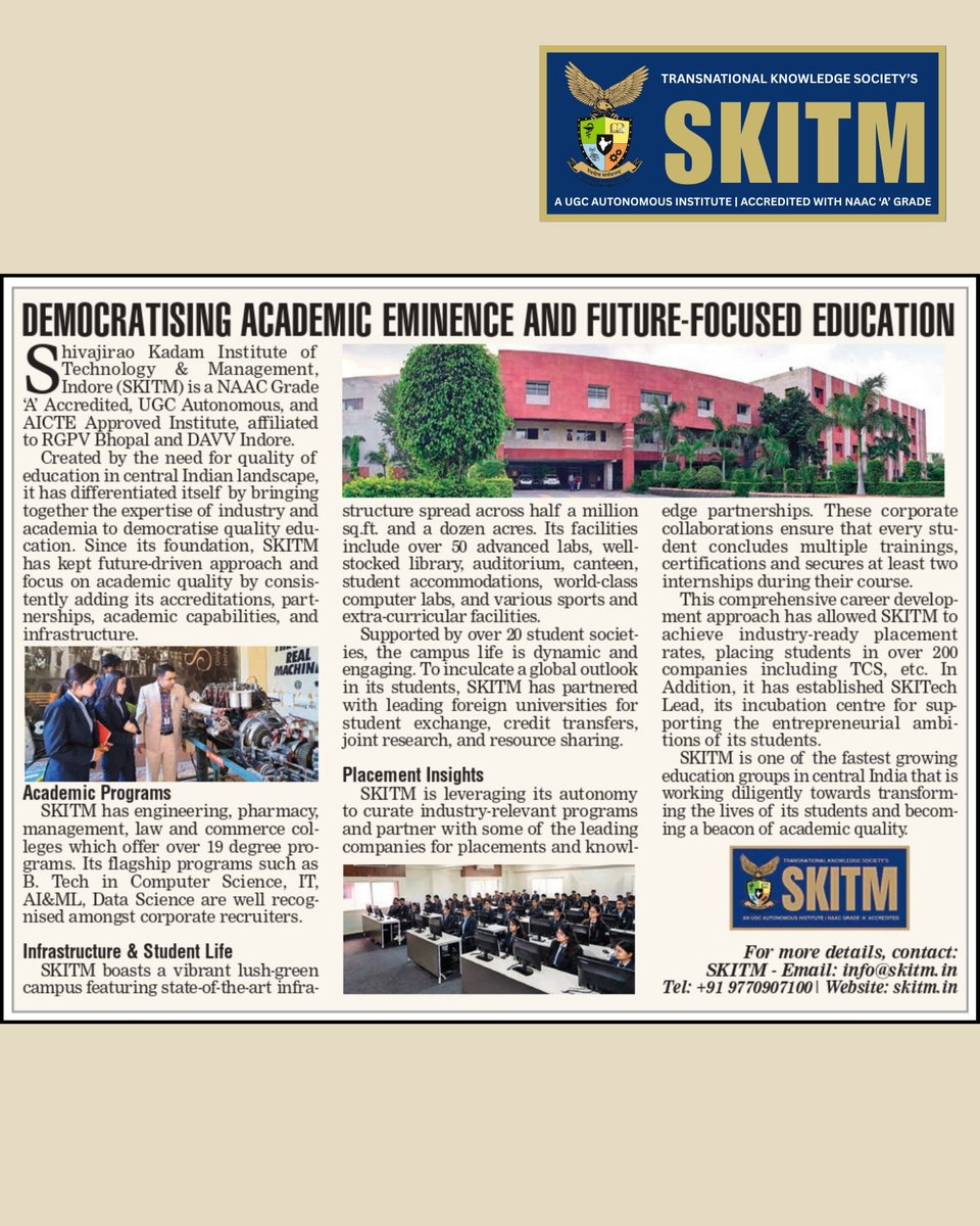 Shivajirao Kadam Institute of Technology & Mgmt. tweet media