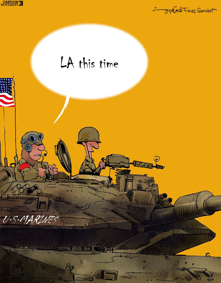 PatriziaTenda's tweet image. I Marines invadono la California
"Stavolta a Los Angeles"
#LosAngelesProtests 
#MarinesInLA
#scritturebrevi