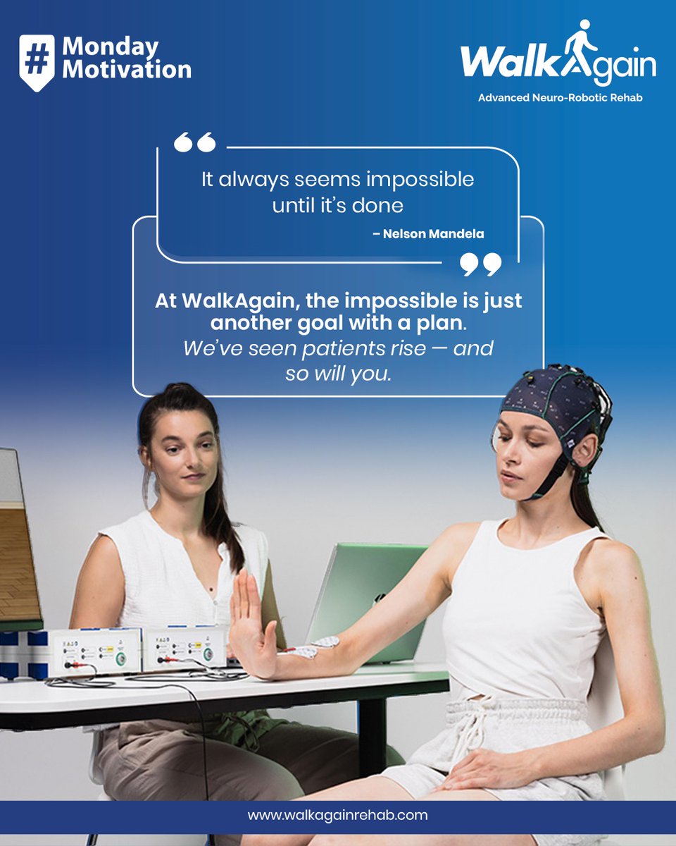 walkagain431's tweet photo. Turning Recovery into a Science
What once seemed impossible is now achievable—with the right blend of neuro-robotic technology and patient commitment.
Because in modern rehabilitation, every challenge is an opportunity for progress.

#WalkAgain #MondayMotivation #NeuroRehab https://t.co/EpHyckVq3V