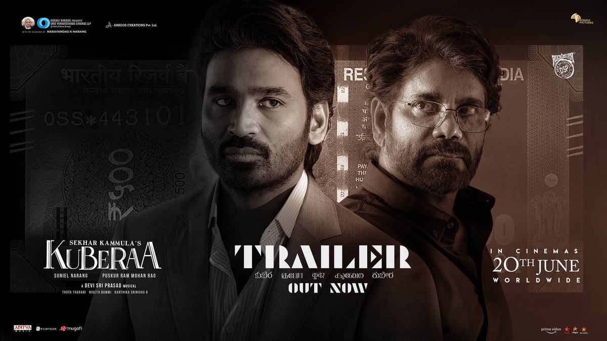 When the LEADER makes a film, the trailer speaks for itself 🔥

#KuberaaTrailer: youtu.be/Zu4-jr0sSBE

Eagerly waiting for June 20th to witness an intense socio-drama again from the man himself ♥️ 

#SekharKammulasKuberaa #Kuberaa #KuberaaOn20thJune