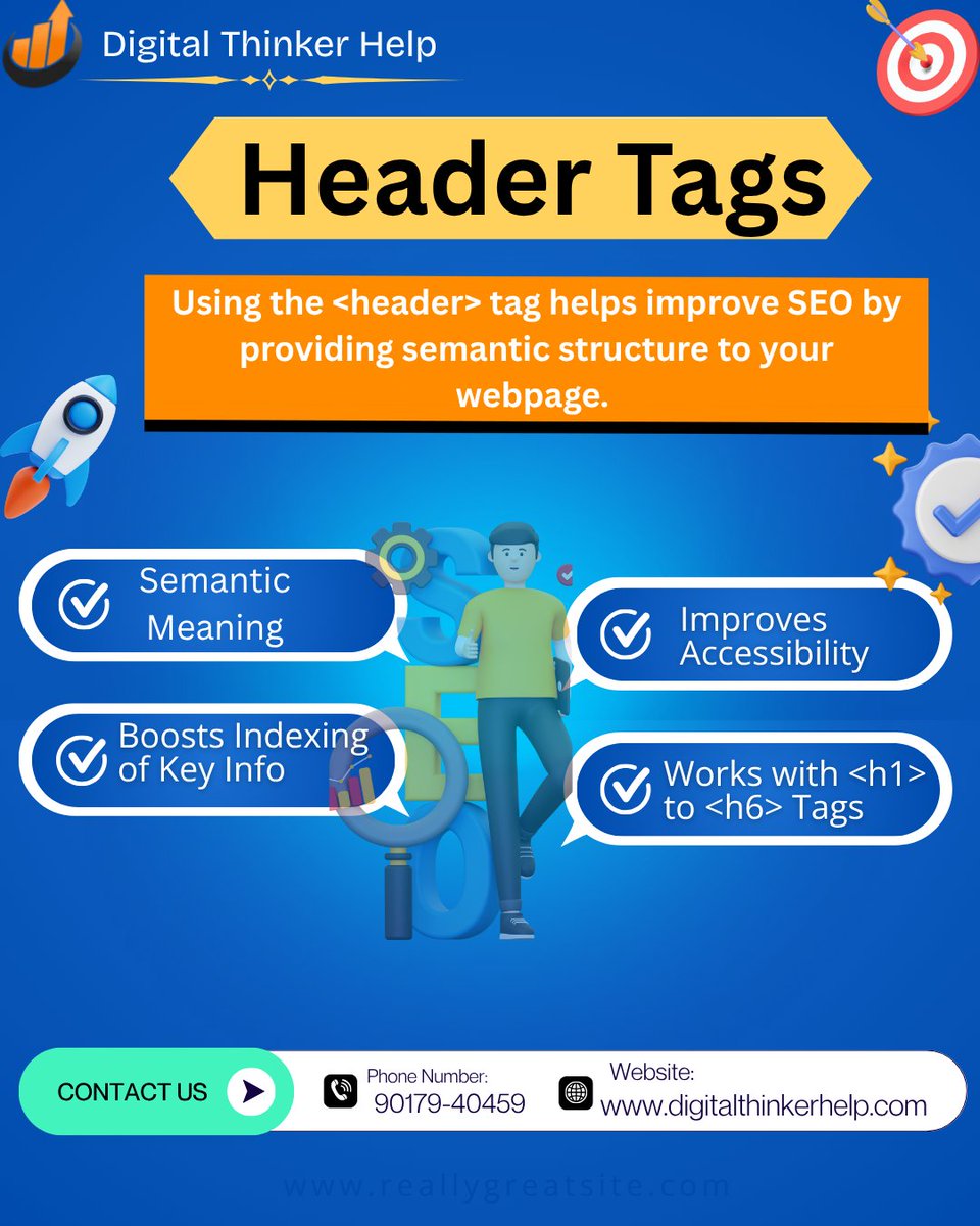 digital_helping's tweet image. 🧩 Header Tag in HTML
📌 The &amp;lt;header&amp;gt; tag defines the top part of a webpage.
🏷️ It includes site title, logo, and navigation links.
📈 It improves SEO and user experience.
🛠️ Helps organize your website structure smartly.

#HeaderTag #HTML #WebDesign #SEO #FrontendDevelopment
